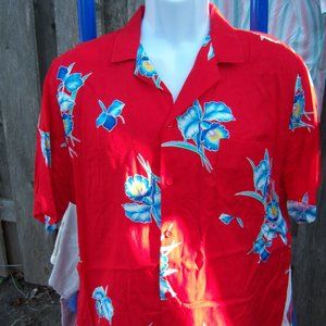VINTAGE ISLANDER TOMMY BAHAMA-STYLE MEN'S BUTTON DOWN SHIRT